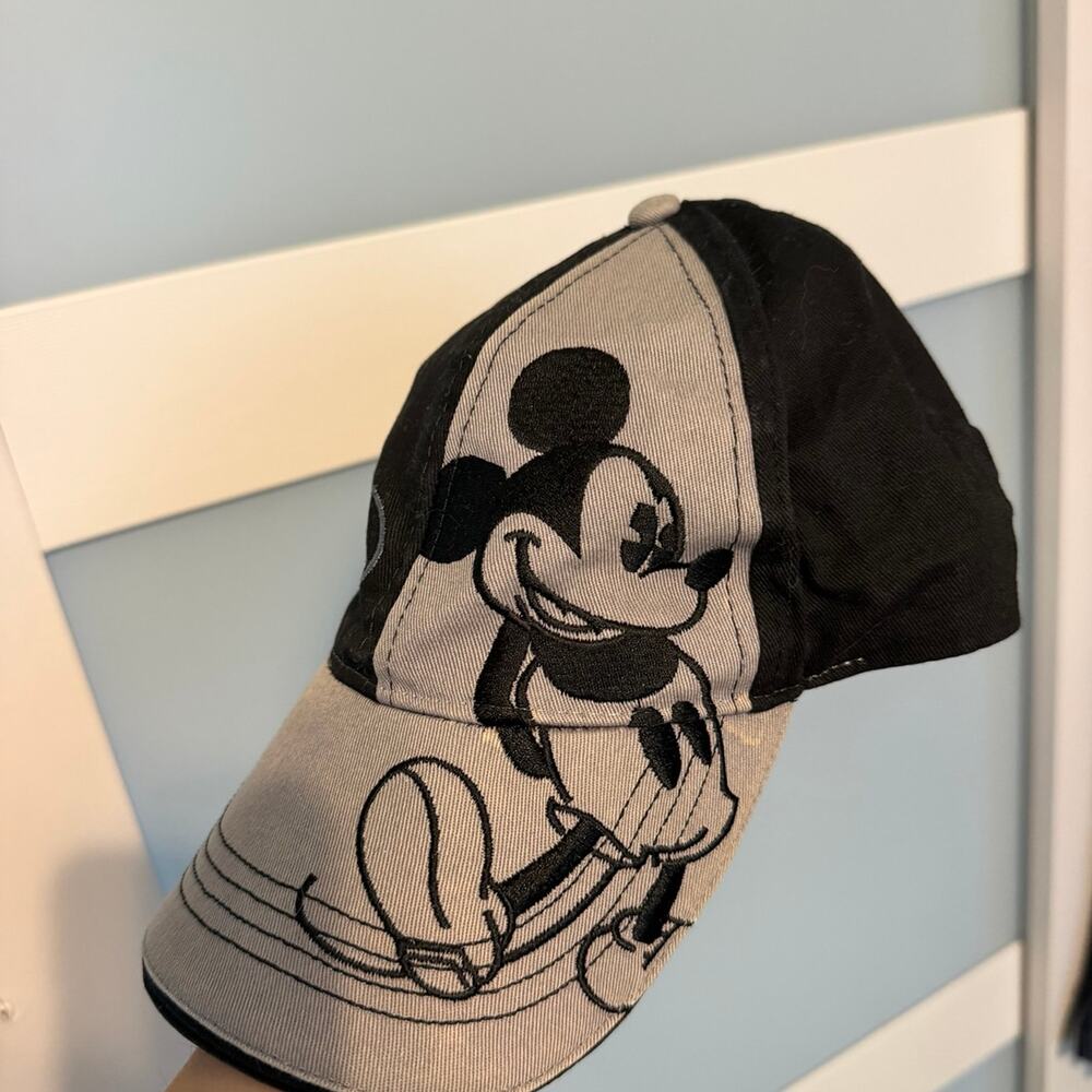 Disney Mickey Mouse Hat Black and Grey